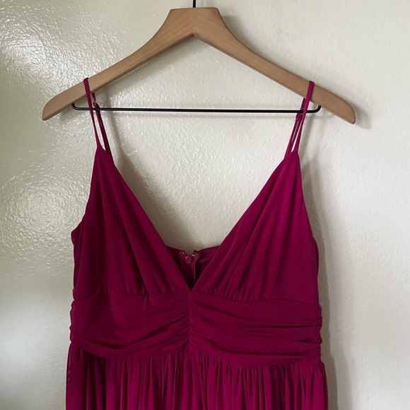 Lulus | Queen of the Evening Magenta Maxi Dress - Picture 3 of 8